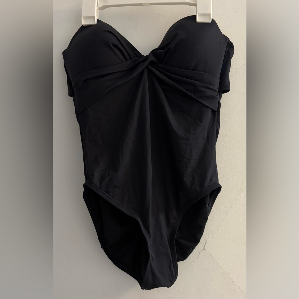 Kate Spade Palm Beach Molded-cup Bandeau One-piece Size Medium